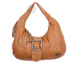 Vogue Crafts and Designs Pvt. Ltd. manufactures Brown Buckle Hobo Bag at wholesale price.